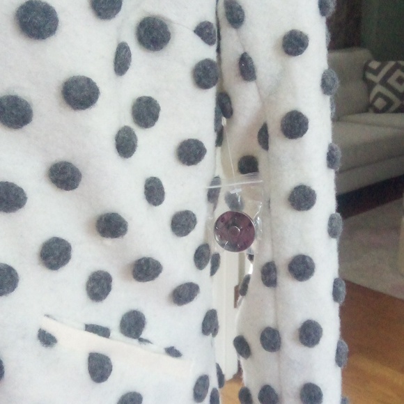 Wool Modcloth Salient 3D Polkadot Jacket Coat - Picture 4 of 4